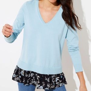 Loft Floral Sweater NWT